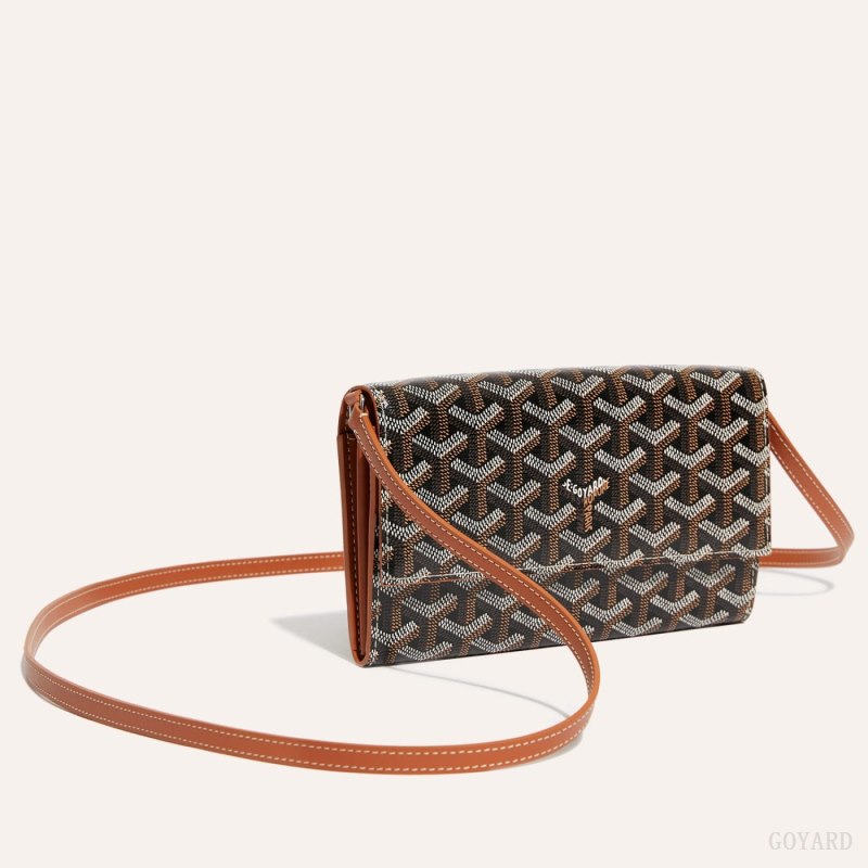 Goyard Varenne Continental Wallet Skulderveske Svarte Brune | GY-VRX6861