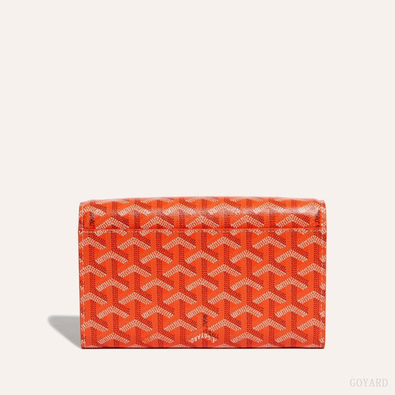 Goyard Varenne Continental Wallet Skulderveske Oransje | GY-WFT1010