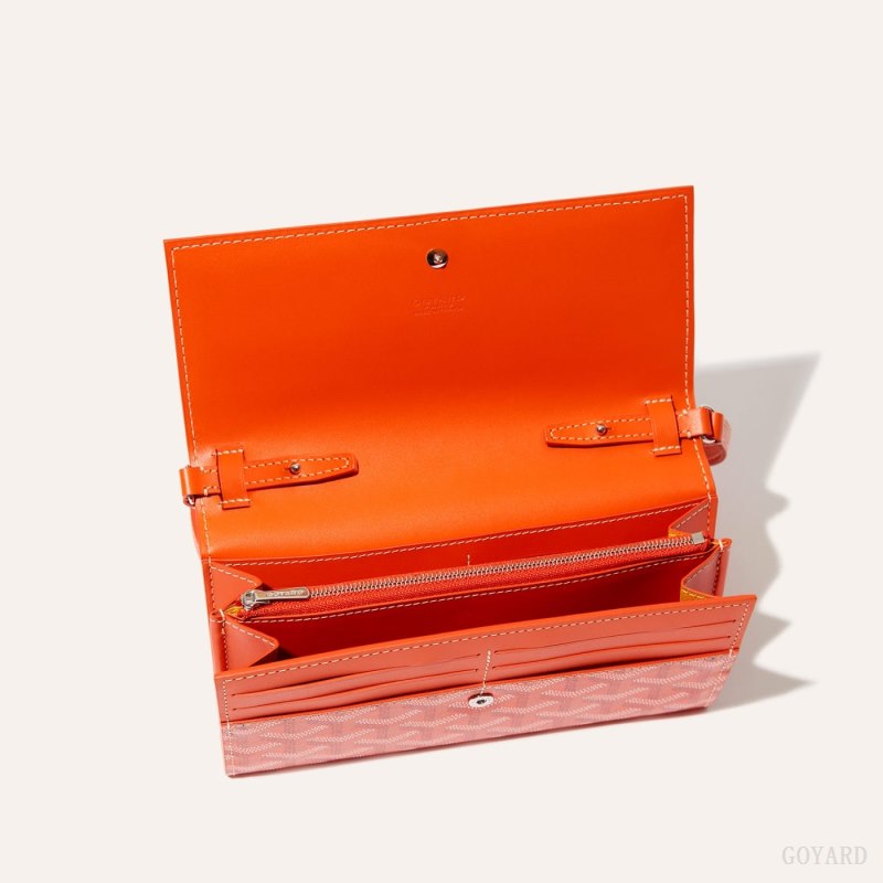 Goyard Varenne Continental Wallet Skulderveske Oransje | GY-WFT1010