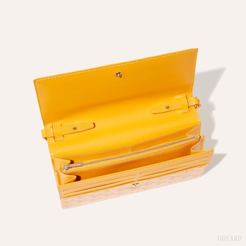 Goyard Varenne Continental Wallet Skulderveske Gul | GY-DRX0619