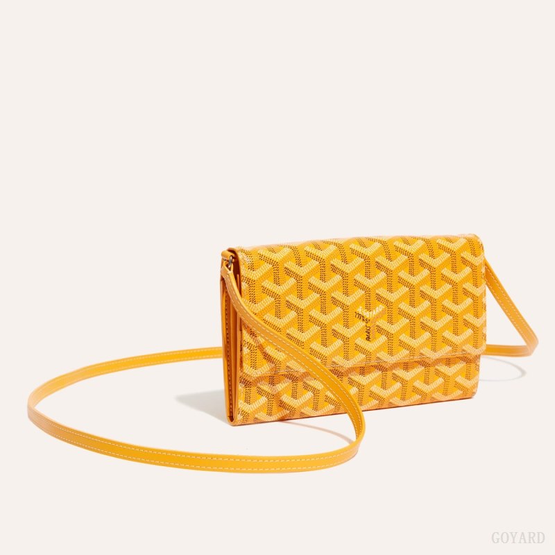 Goyard Varenne Continental Wallet Skulderveske Gul | GY-DRX0619