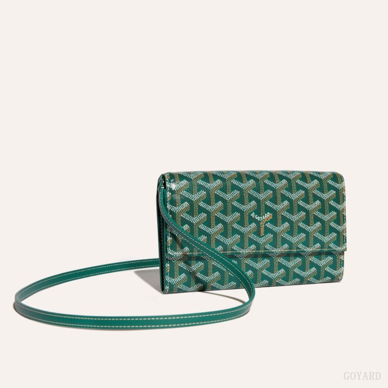 Goyard Varenne Continental Wallet Skulderveske Grønn | GY-HQO0871