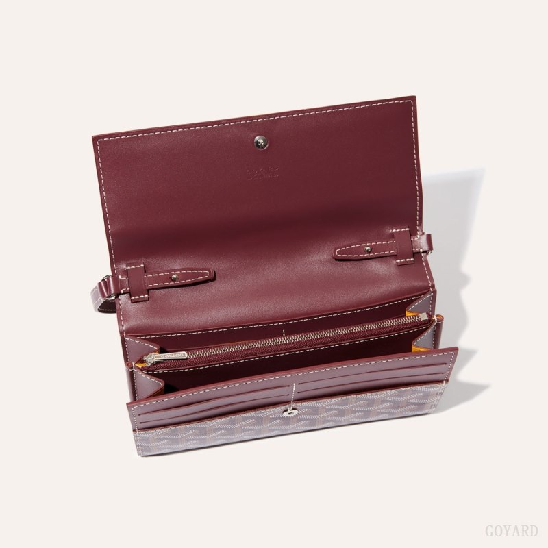 Goyard Varenne Continental Wallet Skulderveske Burgunder | GY-VCW0721