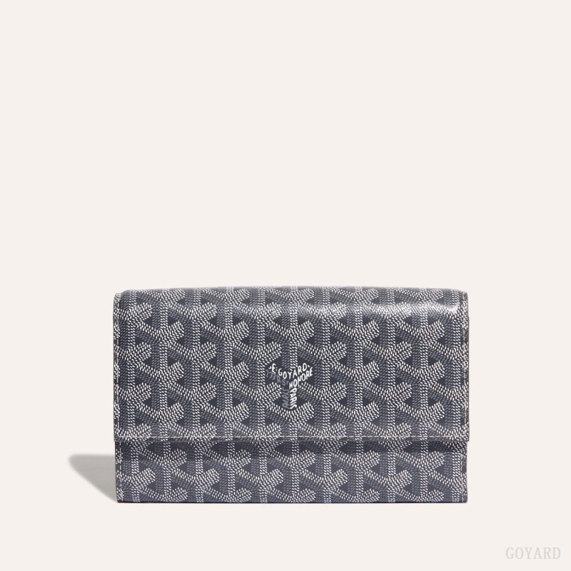 Goyard Varenne Continental Wallet Skulderveske Grå | GY-SNA5459