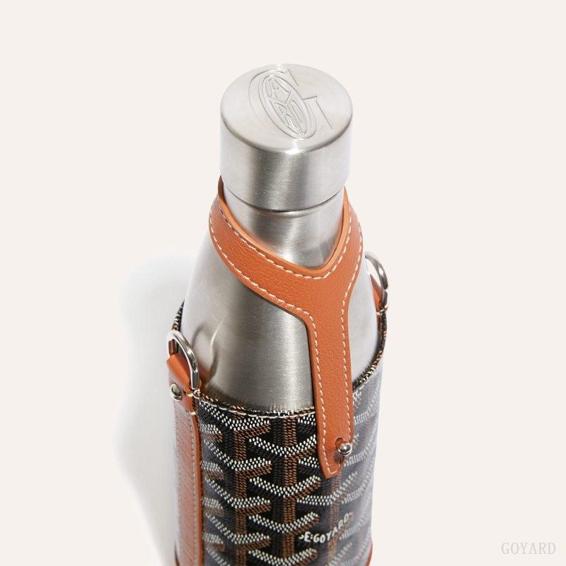 Goyard Yonne MM Case & Flask Accessories Svarte Brune | GY-IJQ4049