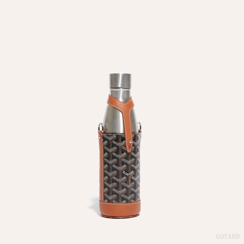 Goyard Yonne MM Case & Flask Accessories Svarte Brune | GY-IJQ4049